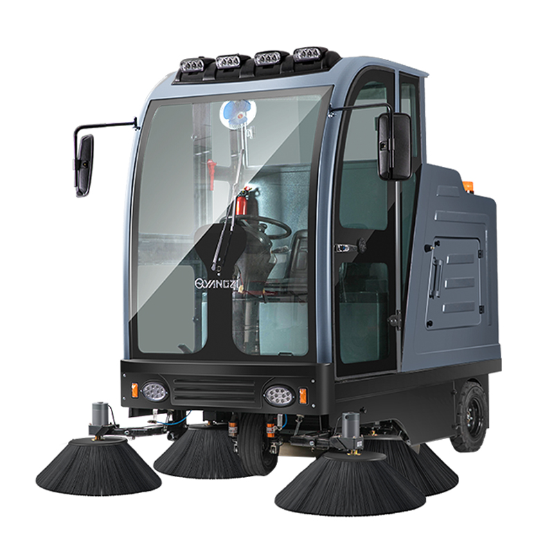 Yangzi S13 Fully Closed Electric Automatic Park Road Ride On Floor Sweeper Machine